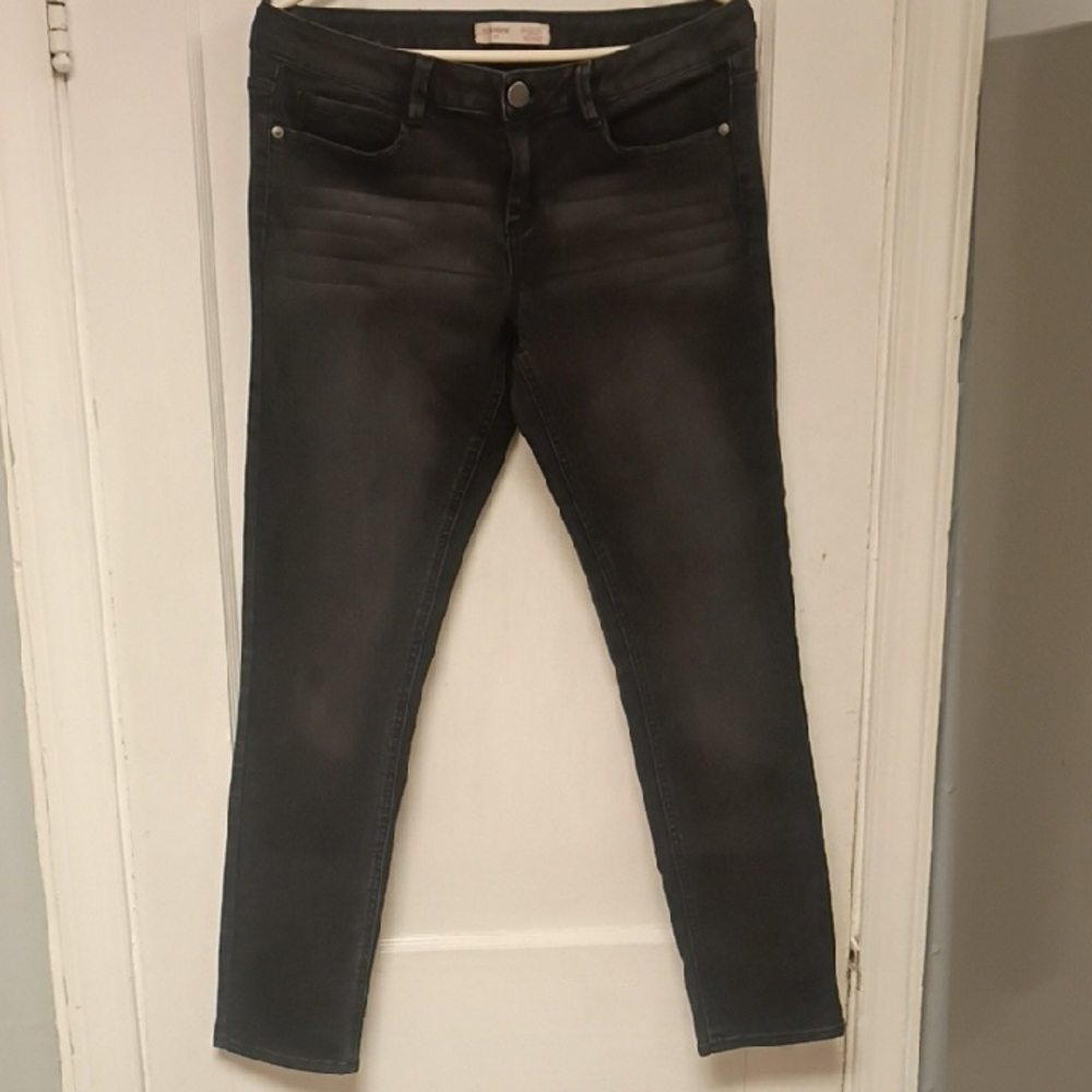 No Boundaries Charcoal Washed Skinny Jeans